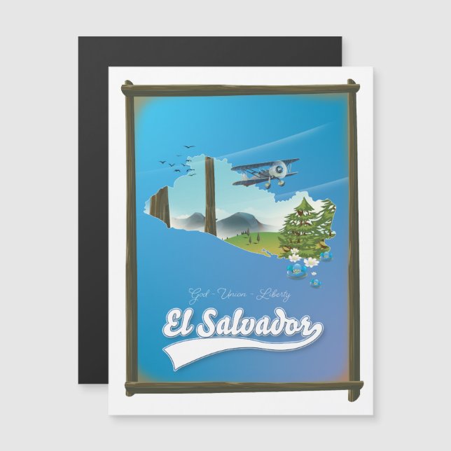 Mapa de viajes de El Salvador (Anverso/Reverso)