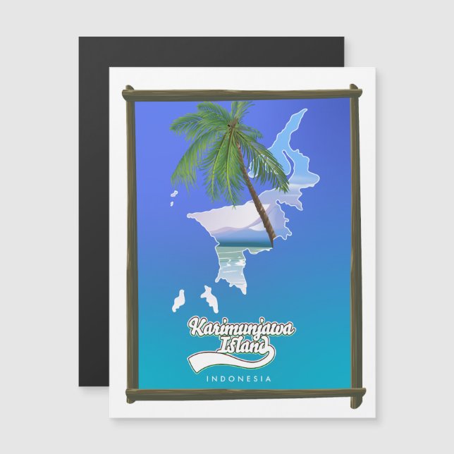 Mapa de viajes de la Isla Sumba Indonesia (Anverso/Reverso)