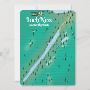 Mapa de viajes de Loch Ness Scottish Highlands