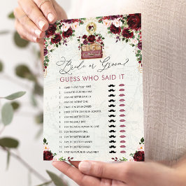 Mapa de viajes de novias o novias Tarjeta de juego