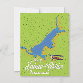 Mapa de viajes del lago de Sainte-Croix France