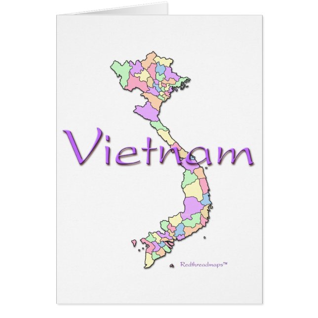 Mapa de Vietnam (Frente)