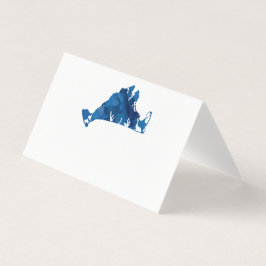 Mapa de viñedos de la tarjeta de boda Place Waterc