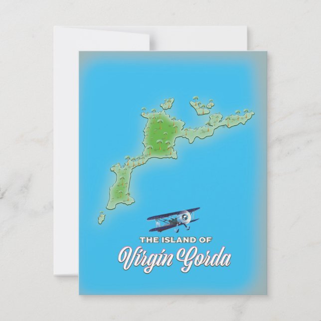 Mapa de Virgin Gorda (Anverso)