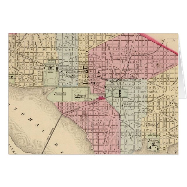 Mapa de Washington de Mitchell (Anverso (Horizontal))