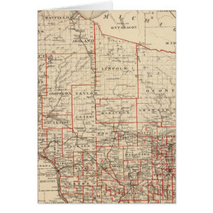 Mapa de Wisconsin que muestra los distritos de con