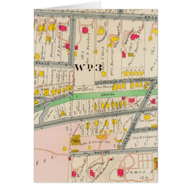 Mapa de Yonkers NY (Frente)