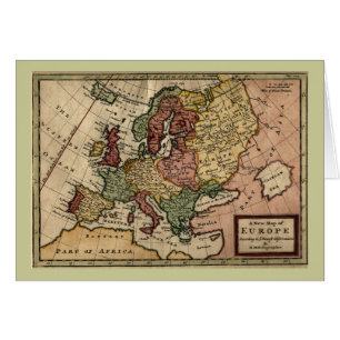 Mapa del anticuario 1721 de Europa del Moll de