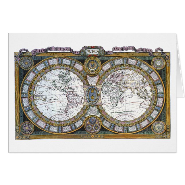 Mapa del Antiguo Mundo de Claude Auguste Berey (Anverso (Horizontal))
