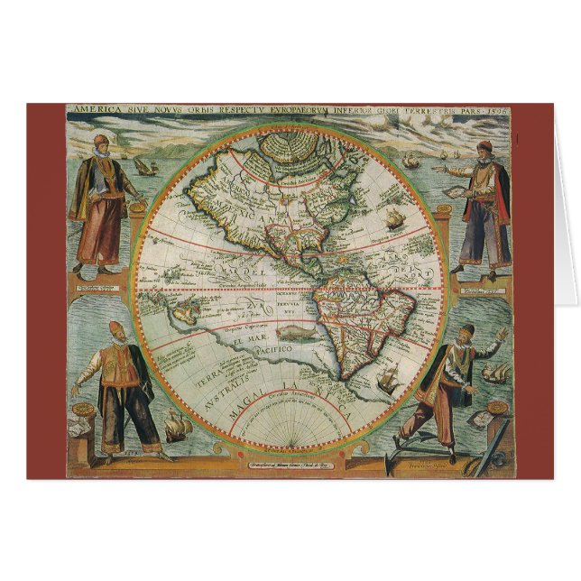 Mapa del Antiguo Mundo de las Américas, 1597 (Anverso (Horizontal))