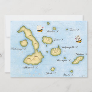 Mapa del Archipiélago de Galápagos Islas Tropicale