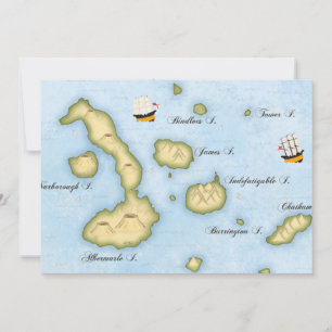 Mapa del Archipiélago de Galapagos Islas Tropicale