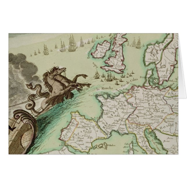 Mapa del ataque naval contra Inglaterra de (Anverso (Horizontal))