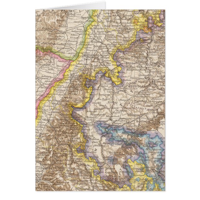 Mapa del Atlas de Alemania en Baden (Frente)