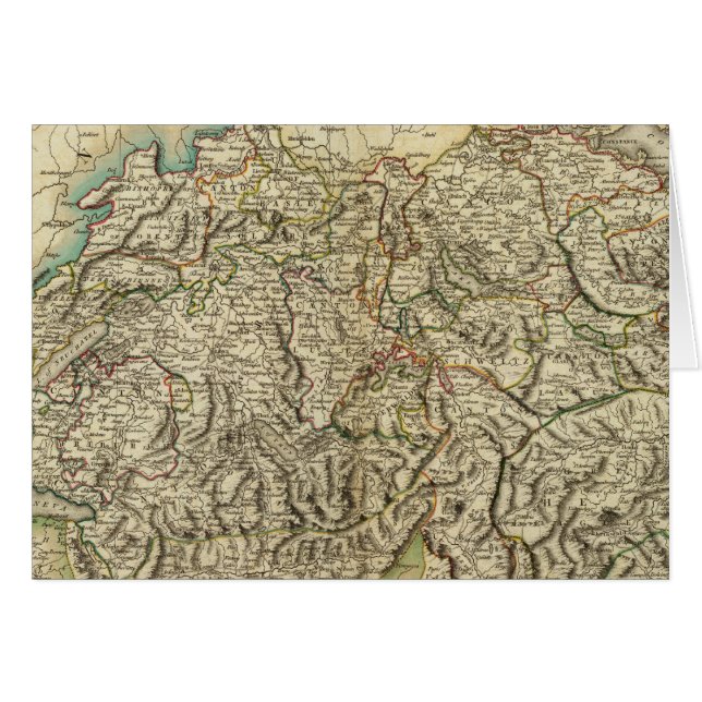 Mapa del Atlas de Suiza (Anverso (Horizontal))