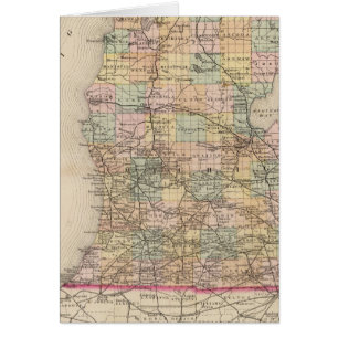 Mapa del Atlas del Estado de Michigan