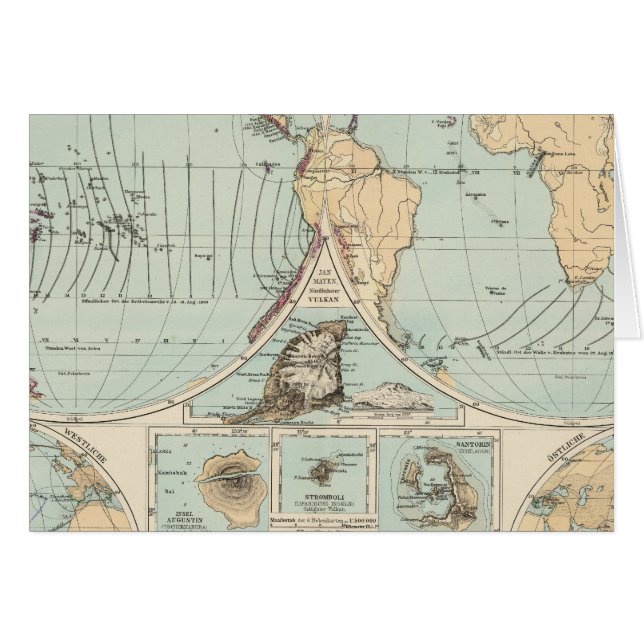 Mapa del Atlas Thatigkeit des Erdinnern (Anverso (Horizontal))