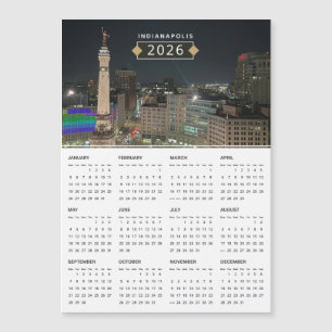 Mapa del Calendario del Monumento de Indianápolis 