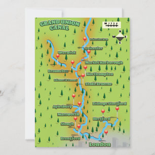 Mapa del Canal de la Gran Unión