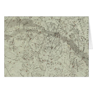Mapa del cielo de la noche del norte