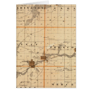 Mapa del condado de Adams, estado de Iowa