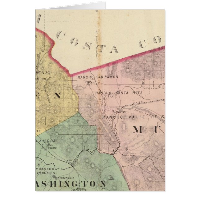 Mapa del condado de Alameda (Frente)