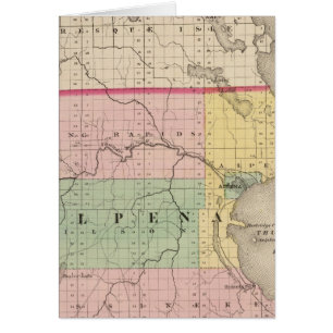 Mapa del condado de Alpena, Michigan