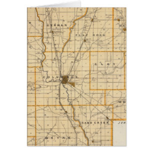 Mapa del condado de Bartholomew