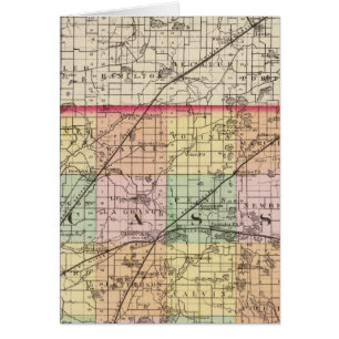 Mapa del condado de Cass, Michigan