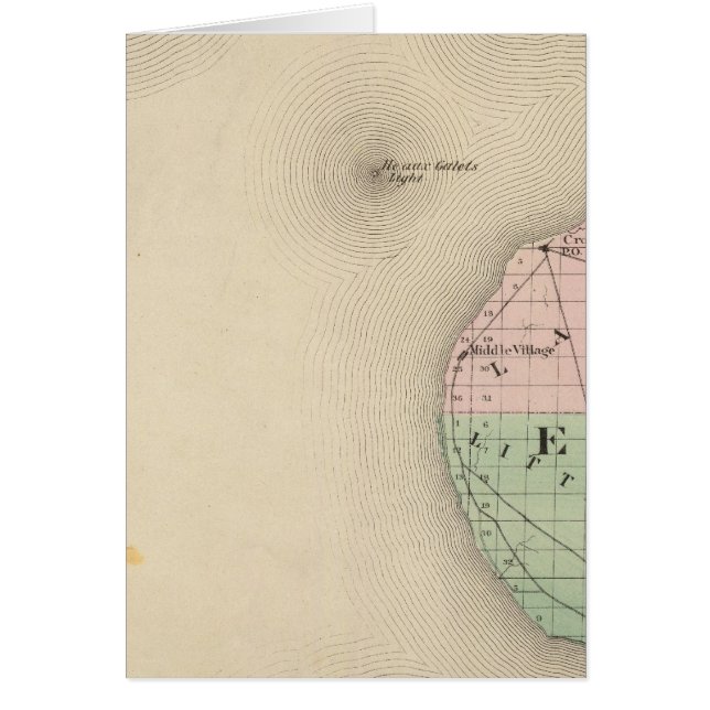 Mapa del condado de Emmet, Michigan (Frente)