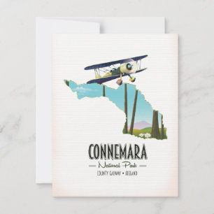 Mapa del Condado de Galway Ireland del Parque Naci