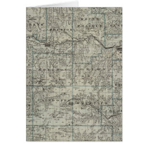 Mapa del condado de Houston, Minnesota