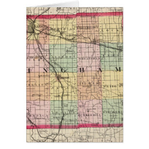 Mapa del condado de Ingham, Michigan