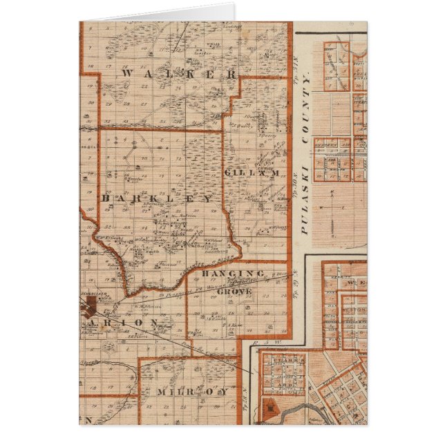 Mapa del condado de Jasper (Frente)