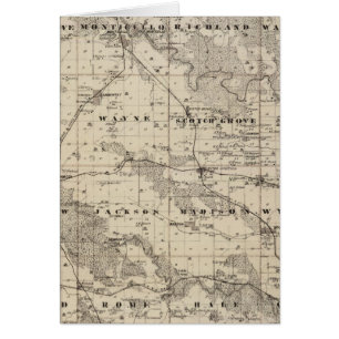 Mapa del condado de Jones, estado de Iowa
