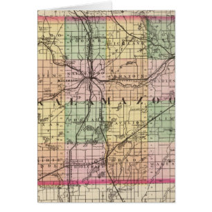 Mapa del condado de Kalamazoo, Michigan