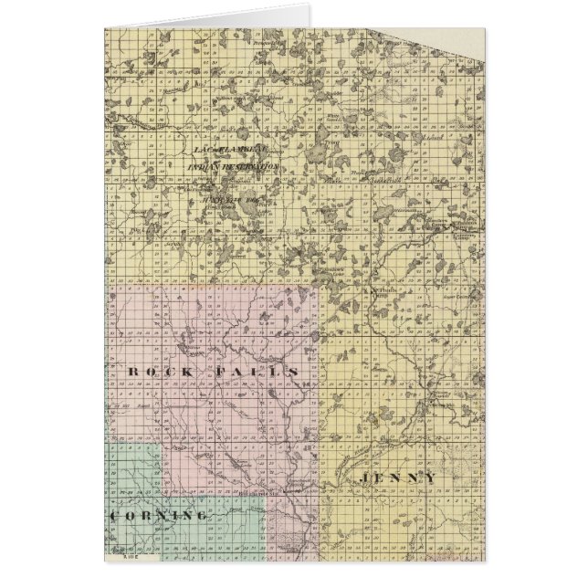 Mapa del condado de Lincoln (Frente)