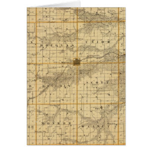 Mapa del condado de Madison, estado de Iowa