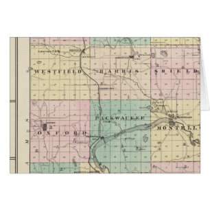 Mapa del condado de Marquette y Westfield