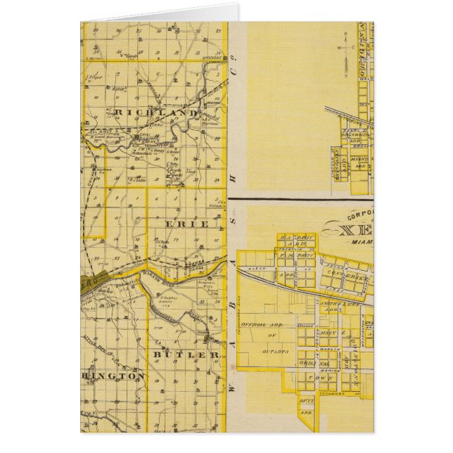 Mapa del condado de Miami (Frente)