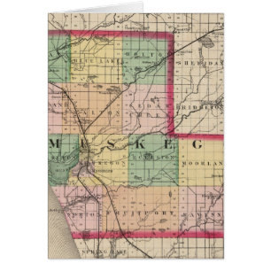 Mapa del condado de Muskegon, Michigan
