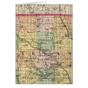 Mapa del condado de Oakland, Michigan