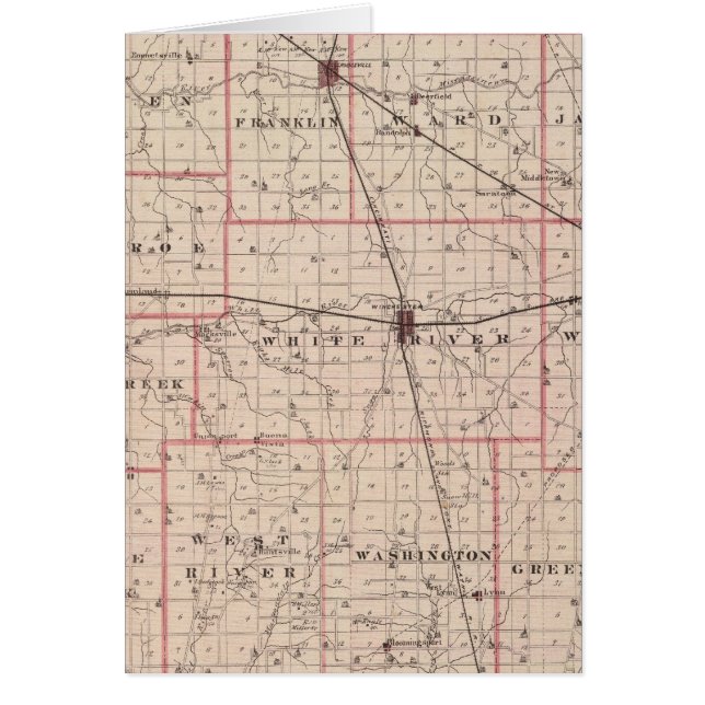 Mapa del condado de Randolph (Frente)