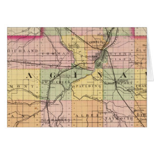 Mapa del condado de Saginaw, Michigan
