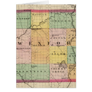 Mapa del condado de Wexford, Michigan