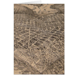Mapa del corazón de Seattle del vintage (1905)