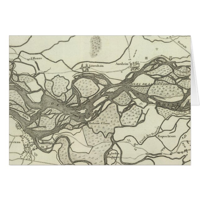 Mapa del curso del Rin (Anverso (Horizontal))