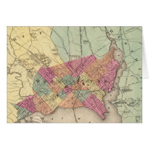 Mapa del Distrito de Columbia, Washington