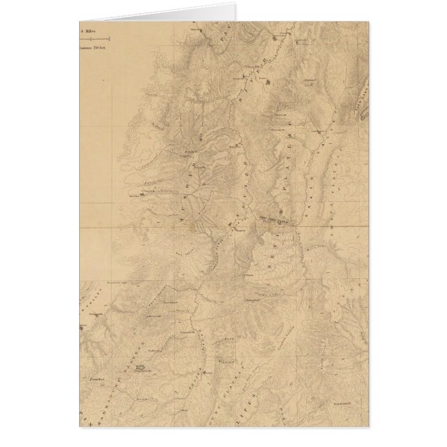 Mapa del distrito de la Alta Meseta de Utah (Frente)