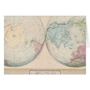 Mapa del doble hemisferio del mundo